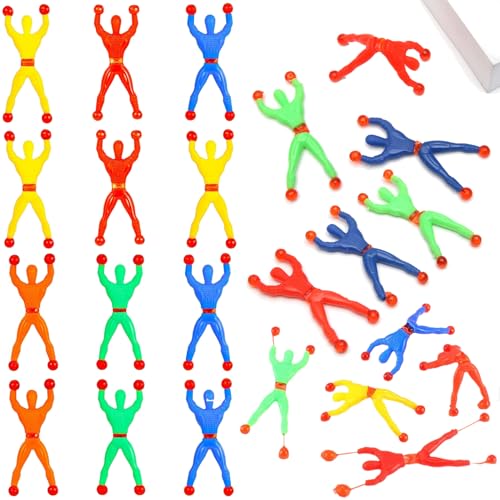 Norhogo 24 Stück Fenster Crawler Männer, Spielzeug Mehrfarbig Klebrige Wand, Klebrige Wand Kletterer Spielzeug, Klettermann Spielzeug, Kletterer Rolling Männer Klatschhand für Kinder Party Favor Norhogo 24 Stück Fenster Crawler Männer, Spielzeug Mehrfarbig Klebrige Wand, Klebrige Wand Kletterer Spielzeug, Klettermann Spielzeug, Kletterer Rolling Männer Klatschhand für Kinder Party Favor von Norhogo