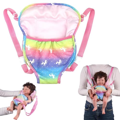 Norhogo Rucksack Puppentrage, Puppentrage, Babytrage Rucksack Puppentrage Zubehör für Puppe für 14-18 Zoll Puppe-Rosa (Puppe Nicht im Lieferumfang enthalten) von Norhogo