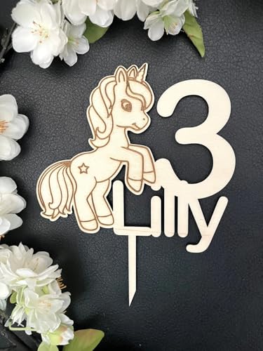 NoriKids Cake-Topper personalisiert & handgefertigt | Tortenstecker aus Holz | Tortendeko Geburtstag | Einhorn mit Namen & Alter | individuelle Geburtstagsdeko | personalisierte Geschenke NoriKids Cake-Topper personalisiert & handgefertigt | Tortenstecker aus Holz | Tortendeko Geburtstag | Einhorn mit Namen & Alter | individuelle Geburtstagsdeko | personalisierte Geschenke von NoriKids