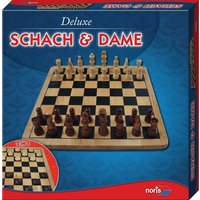 Deluxe Holz - Schach & Dame von Noris Spiele