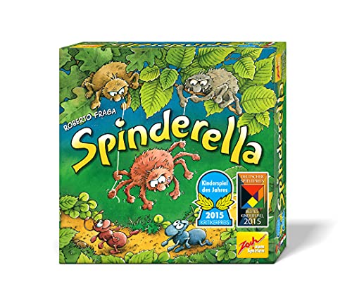 Zoch 601105077 Spinderella - Kinderspiel des Jahres 2015 - kindgerechtes Wettlaufspiel in unterschiedlichen Schwierigkeitsstufen, für Kinder ab 6 Jahren von Zoch