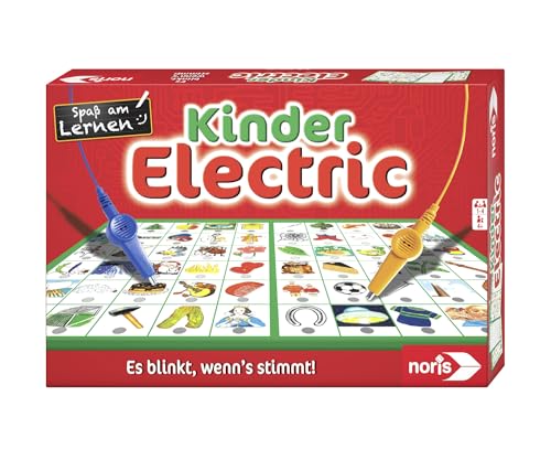 Noris 606013702 Kinder Electric, der Lernspiel-Klassiker, was passt zusammen, es blinkt, Wenn's stimmt, ab 4 Jahren von Noris