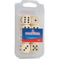 Würfel aus Holz natur 20mm Würfel aus Holz natur 20mm von Noris Spiele