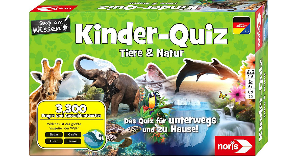 Kinderquiz Tiere & Natur von Noris