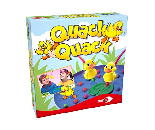 Noris 606011594 - Quack Quack, das witzige Geschicklichkeitsspiel für Kleine und Große Entenliebhaber, für 4 Spieler ab 4 Jahren von Noris