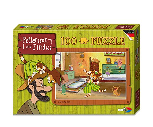 Noris 606031350 - Pettersson Findus Kinderzimmer Puzzle, 100-teilig von Noris