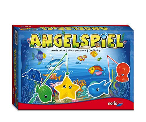 Noris 606049103 - Angelspiel - spannendes Kinderspiel mit bunten Kunststoff Fisch-Figuren und 4 Angeln, ab 3 Jahren Noris 606049103 - Angelspiel - spannendes Kinderspiel mit bunten Kunststoff Fisch-Figuren und 4 Angeln, ab 3 Jahren von Noris
