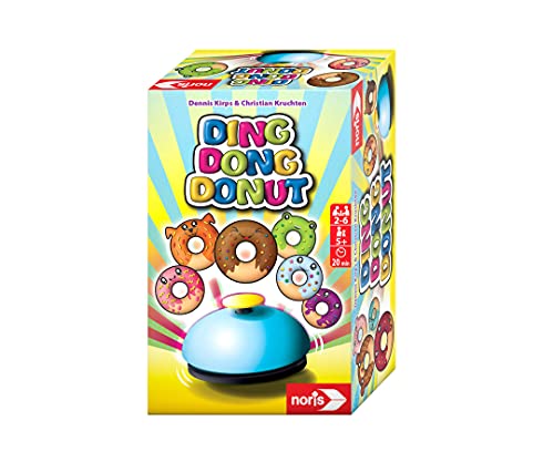 Noris 606061904 Ding Dong Donut - Das schnelle Kartenspiel für Kinder ab 5 Jahren, Auf die Donuts – fertig – los! Kinderspiel für 2 bis 6 Spieler Noris 606061904 Ding Dong Donut - Das schnelle Kartenspiel für Kinder ab 5 Jahren, Auf die Donuts – fertig – los! Kinderspiel für 2 bis 6 Spieler von Noris