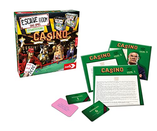 Noris 606101641 - Escape Room Erweiterung Casino - Familien und Gesellschaftsspiel für Erwachsene - Nur mit dem Chrono Decoder spielbar - ab 16 Jahren Noris 606101641 - Escape Room Erweiterung Casino - Familien und Gesellschaftsspiel für Erwachsene - Nur mit dem Chrono Decoder spielbar - ab 16 Jahren von Noris