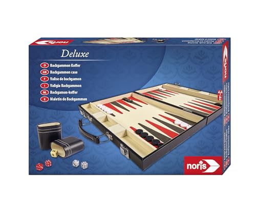 Noris 606101712 - Deluxe Backgammon, der Spieleklassiker im handlichen Koffer in edler Ausführung - auch für unterwegs geeignet, ab 8 Jahren, Meerkleuren Noris 606101712 - Deluxe Backgammon, der Spieleklassiker im handlichen Koffer in edler Ausführung - auch für unterwegs geeignet, ab 8 Jahren, Meerkleuren von Noris