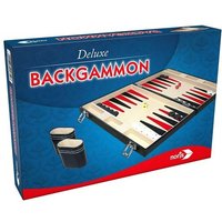 Noris 606101712 - Deluxe Backgammon im Koffer, Strategiespiel von Noris Spiele
