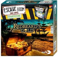 Noris 606101797 - Escape Room, Redbeards Gold, Logik-, Denk-, Party-, Quizspiel, Erweiterung von Noris Spiele