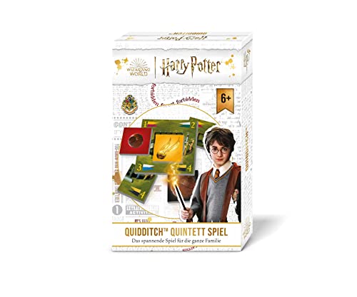 Noris 606102037 - Harry Potter Kartenspiel QUIDDITCH - Harry Potter Spiel für kleine und große Fans ab 6 Jahre, Quintett für 2-4 Spieler von Noris