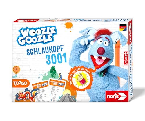 Noris 606102071 - Woozle Goozle Schlaukopf 3001 (Spiel ab 6 Jahre) - rasantes WissensQuiz für Kinder mit Quietsche-Buzzer, 2-6 Spieler, ca. 30 Min. Spiel-Dauer von Noris