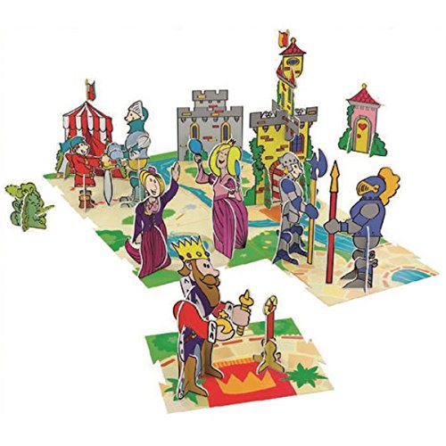 Noris 606311068 KreaPapp Mittelalter-großes Spielset, Ritter von Noris