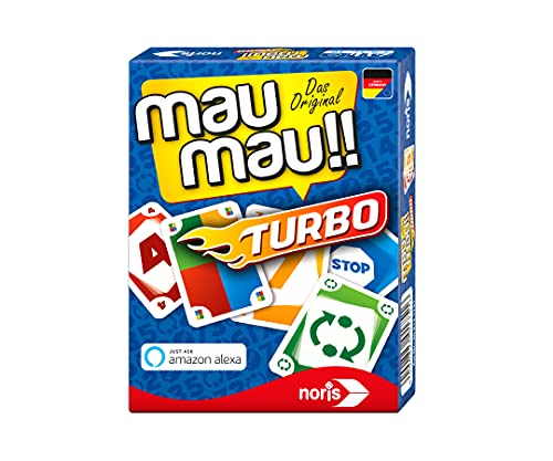 Noris 608131751 – Mau Mau Turbo, der Klassiker – eigenständig oder mit einem "Alexa" fähigem Gerät spielbar, ab 5 Jahren Noris 608131751 – Mau Mau Turbo, der Klassiker – eigenständig oder mit einem "Alexa" fähigem Gerät spielbar, ab 5 Jahren von Noris