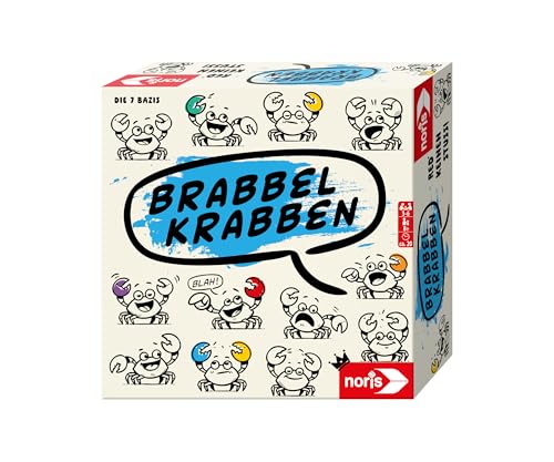 Noris Brabbelkrabben – Sprachspiel mit Kastagnetten, Zungenbrecher & Klapper-Action, witziges Partyspiel & Kinderspiel, Konzentration & Reaktion fördern, Familienspiel & Gruppenspiel, ab 8 Jahren von Noris