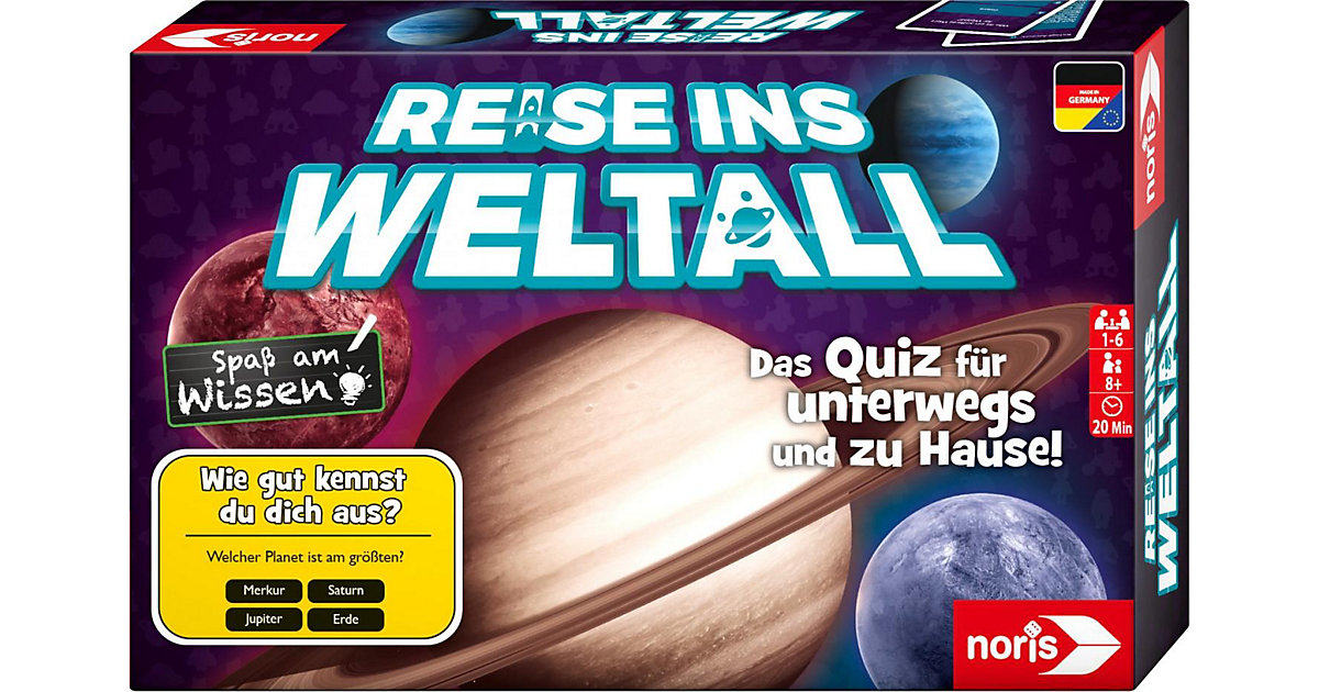 Reise ins Weltall - Das Quiz unterwegs und zu Hause Kinder Reise ins Weltall - Das Quiz unterwegs und zu Hause Kinder von Noris