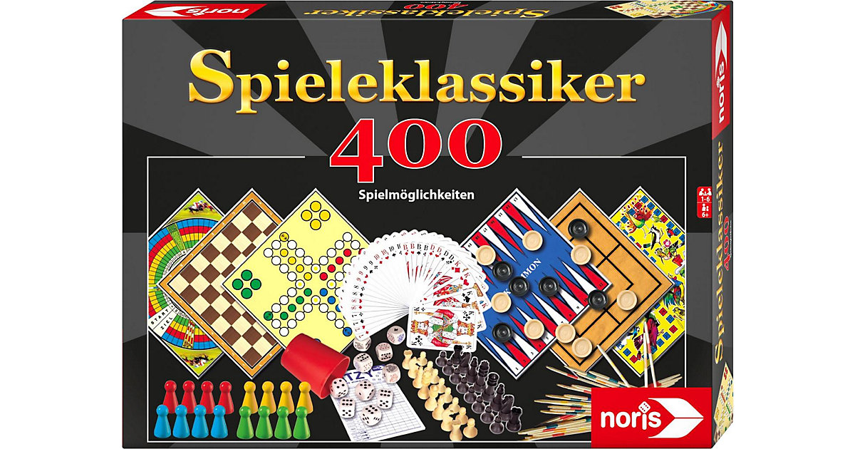 Spieleklassiker - 400 Spielmöglichkeiten (Spielesammlung) von Noris