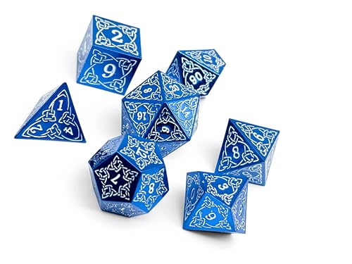 Norse Foundry Keltisches Mystery-Würfel-Set, aufwendiges Knoten-Design, langlebige Zinklegierung, 7-teiliges RPG-Würfel-Set mit Themenbuchdose zur Aufbewahrung für Sammler und Gamer Norse Foundry Keltisches Mystery-Würfel-Set, aufwendiges Knoten-Design, langlebige Zinklegierung, 7-teiliges RPG-Würfel-Set mit Themenbuchdose zur Aufbewahrung für Sammler und Gamer von Norse Foundry