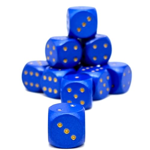 Norse Foundry Warpips D6-Würfelset aus blauem Metall, 12 mm, Zinklegierung, blau beschichtet, mit gelber Nummerierung, langlebige und kompakte Wargaming-Würfel für RPG, DND, Tisch-Strategiespiele, 10 Norse Foundry Warpips D6-Würfelset aus blauem Metall, 12 mm, Zinklegierung, blau beschichtet, mit gelber Nummerierung, langlebige und kompakte Wargaming-Würfel für RPG, DND, Tisch-Strategiespiele, 10 von Norse Foundry