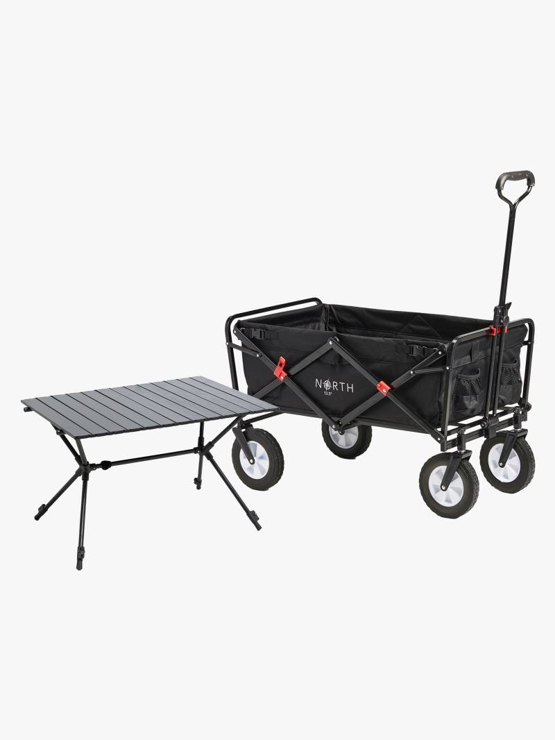 North 13.5 Light Bollerwagen, Black inkl. Campingtisch von North 13.5