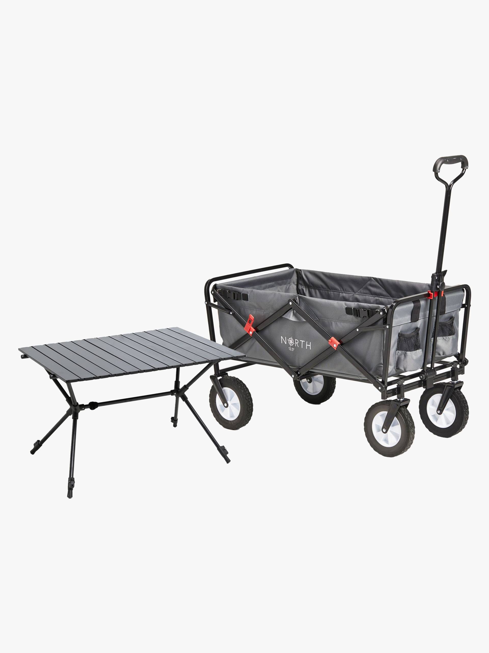 North 13.5 Light Bollerwagen, Ivy Grey inkl. Campingtisch North 13.5 Light Bollerwagen, Ivy Grey inkl. Campingtisch von North 13.5