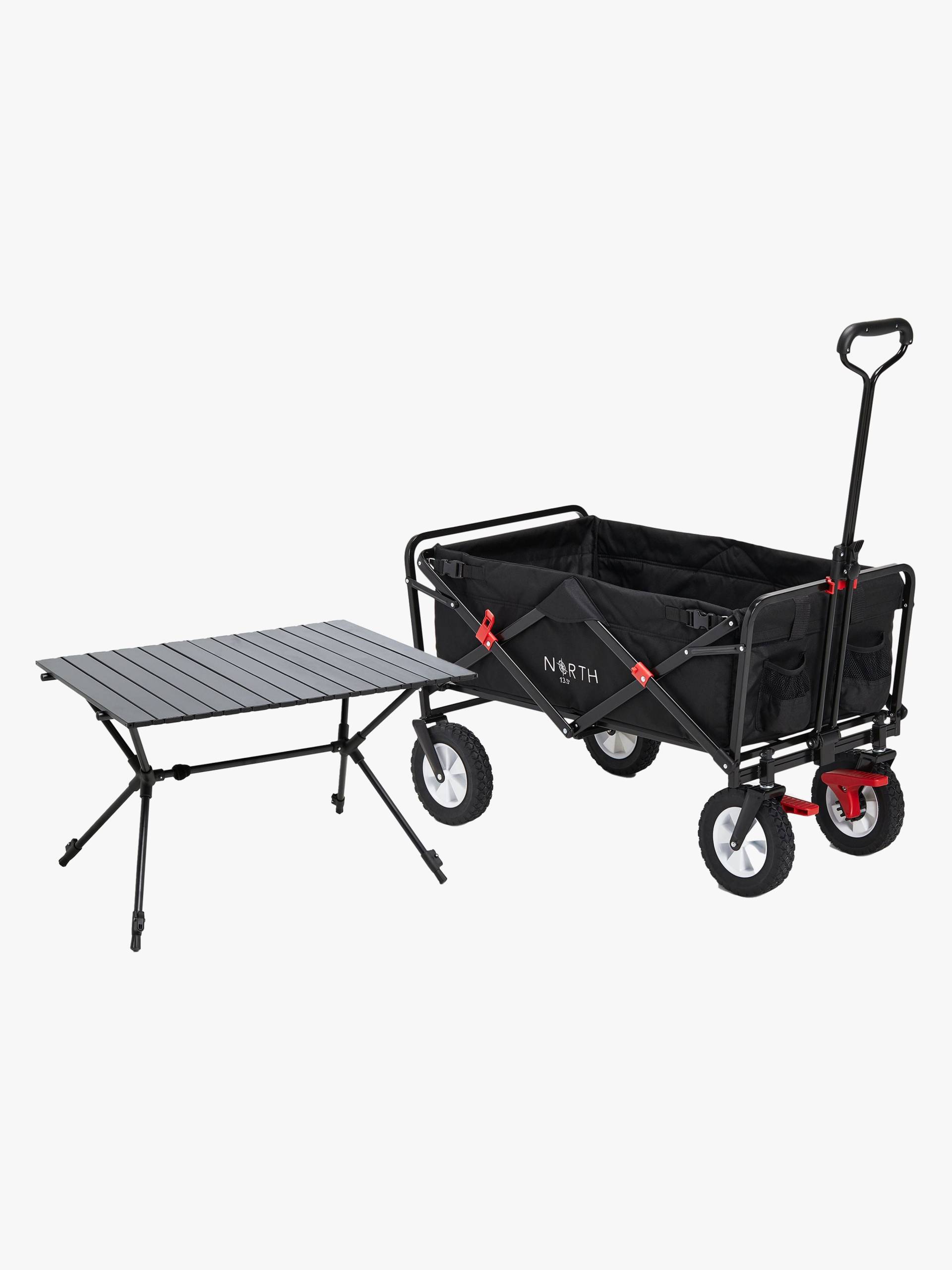 North 13.5 Light Bollerwagen mit Bremse, Black inkl. Campingtisch North 13.5 Light Bollerwagen mit Bremse, Black inkl. Campingtisch von North 13.5