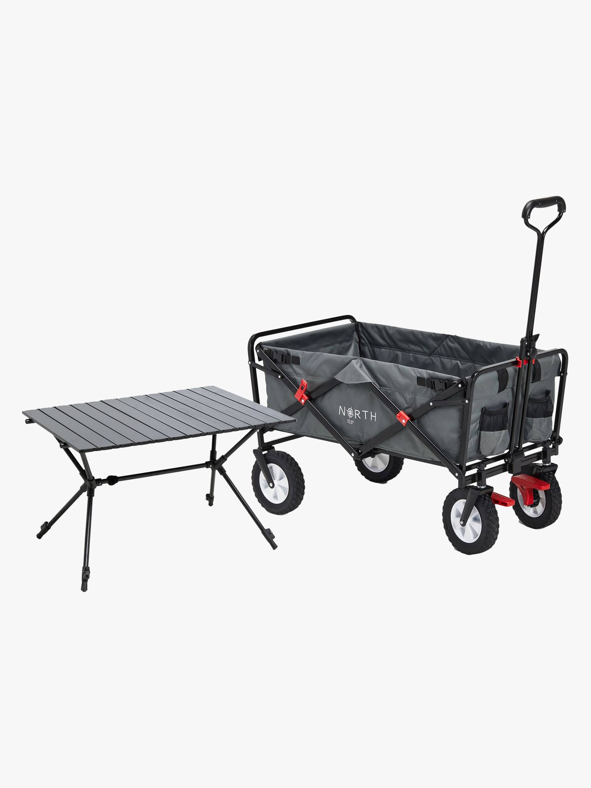 North 13.5 Light Bollerwagen mit Bremse, Ivy Grey inkl. Campingtisch North 13.5 Light Bollerwagen mit Bremse, Ivy Grey inkl. Campingtisch von North 13.5