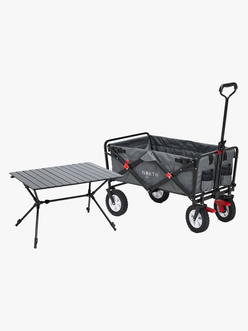 North 13.5 Light Bollerwagen mit Bremse, Ivy Grey inkl. Campingtisch North 13.5 Light Bollerwagen mit Bremse, Ivy Grey inkl. Campingtisch von North 13.5