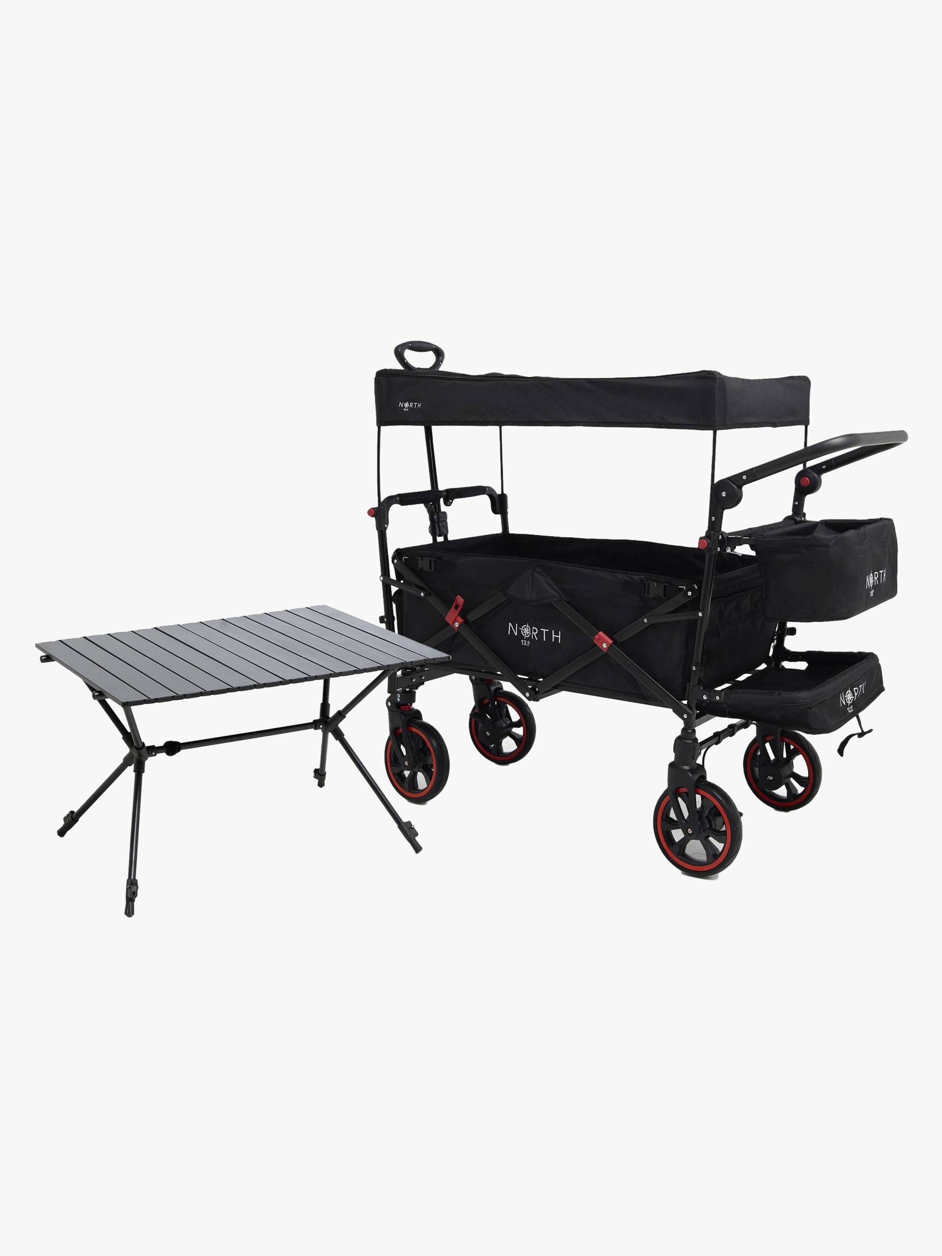 North 13.5 Transporter Bollerwagen, Black inkl. Campingtisch North 13.5 Transporter Bollerwagen, Black inkl. Campingtisch von North 13.5