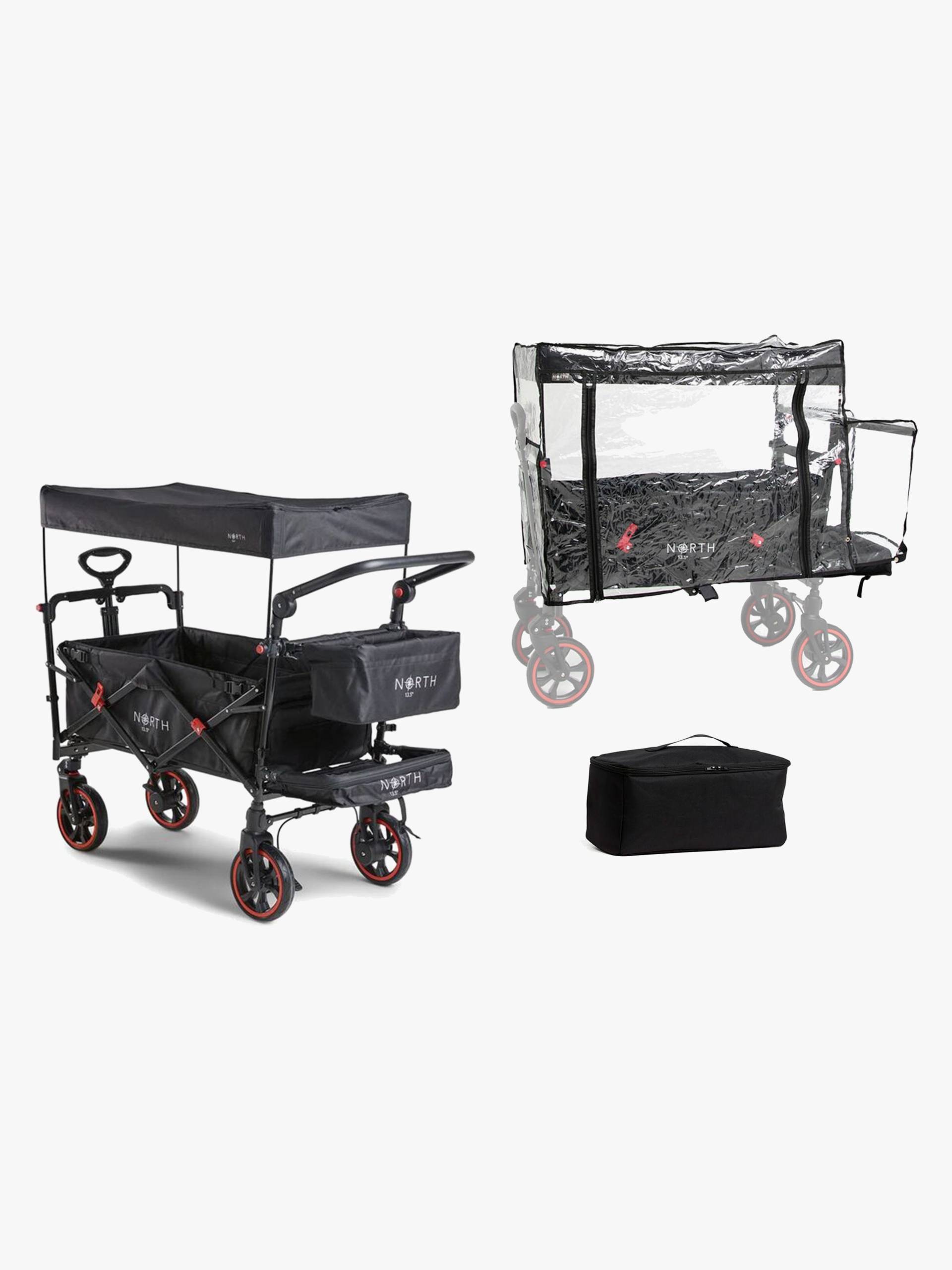 North 13.5 Transporter Bollerwagen inkl. Regenüberzug & Kühltasche, Black/Grey North 13.5 Transporter Bollerwagen inkl. Regenüberzug & Kühltasche, Black/Grey von North 13.5