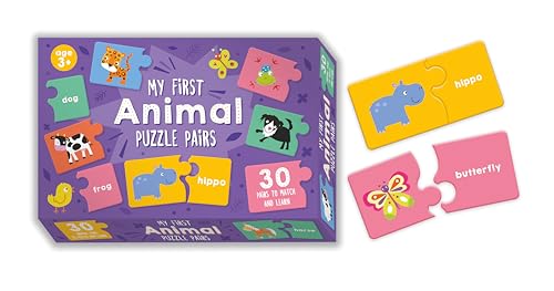 Match and Learn Puzzle Cards - Animal Pairs von North Parade Publishing