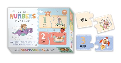 Match and Learn Puzzle Cards - Funny Numbers von North Parade Publishing