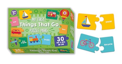 Match and Learn Puzzle Cards - Things That Go von North Parade Publishing