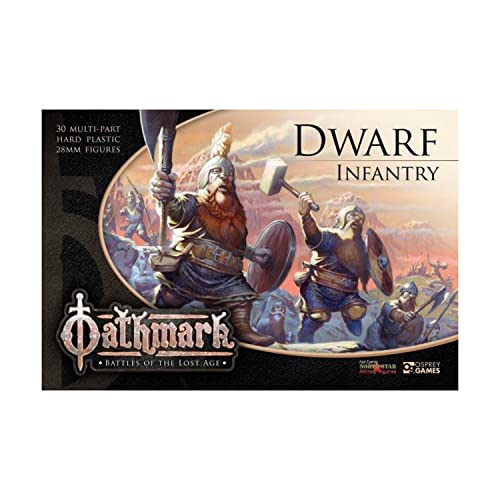 Oathmark - Dwarf Miniaturen: 28 mm, Kunststoff, Unlackiert, Montage erforderlich, 30 Zwerg-Infanterie, verschiedene Waffenoptionen, Standardträger-Option und Offizier-Option, 12+ Oathmark - Dwarf Miniaturen: 28 mm, Kunststoff, Unlackiert, Montage erforderlich, 30 Zwerg-Infanterie, verschiedene Waffenoptionen, Standardträger-Option und Offizier-Option, 12+ von Oathmark