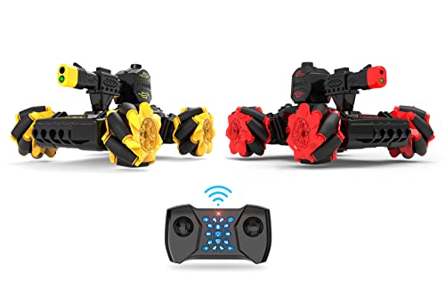 Northpoint Ferngesteuerter RC Panzer Tank Spielzeug Zweier-Set mit authentischen Qualm und LED Duell-Modus 360° Movement von Northpoint