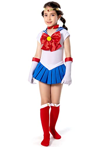 NoryNick Anime Japanische Schuluniform Matrosenkleid JK Kostüm Nette Prinzessin Set Sailor Kostüm Halloween Cosplay Faltenrock Outfit von NoryNick