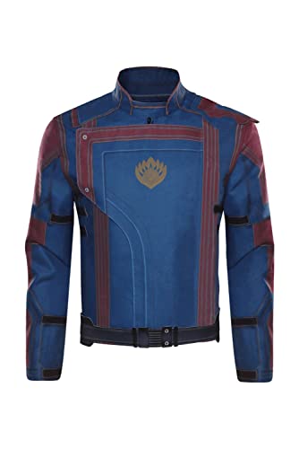 NoryNick Herren Lord Cosplay Kostüm Guardians Jacke mit Gürtel Galaxy Blaue Oberteile Uniform Karneval Tops Verkleidung NoryNick Herren Lord Cosplay Kostüm Guardians Jacke mit Gürtel Galaxy Blaue Oberteile Uniform Karneval Tops Verkleidung von NoryNick