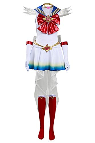 NoryNick Sailor Moon Eternal Cosplay Kostüm Tsukino Usagi Kleid Outfit Full Set Halloween Karneval Suit S von NoryNick