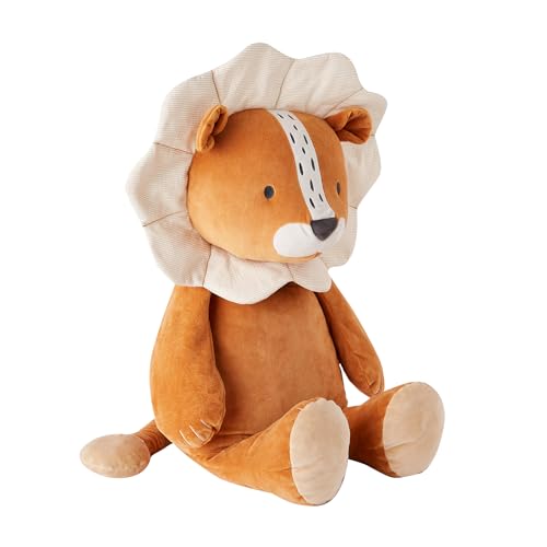 Noukie's - Schmusetuch für Kinder - Riesenplüschtier Babou - Schmusetuch aus Bio-Baumwolle - Kindgerechte Größe (80 cm), braun, (N2240.80) von Noukie's