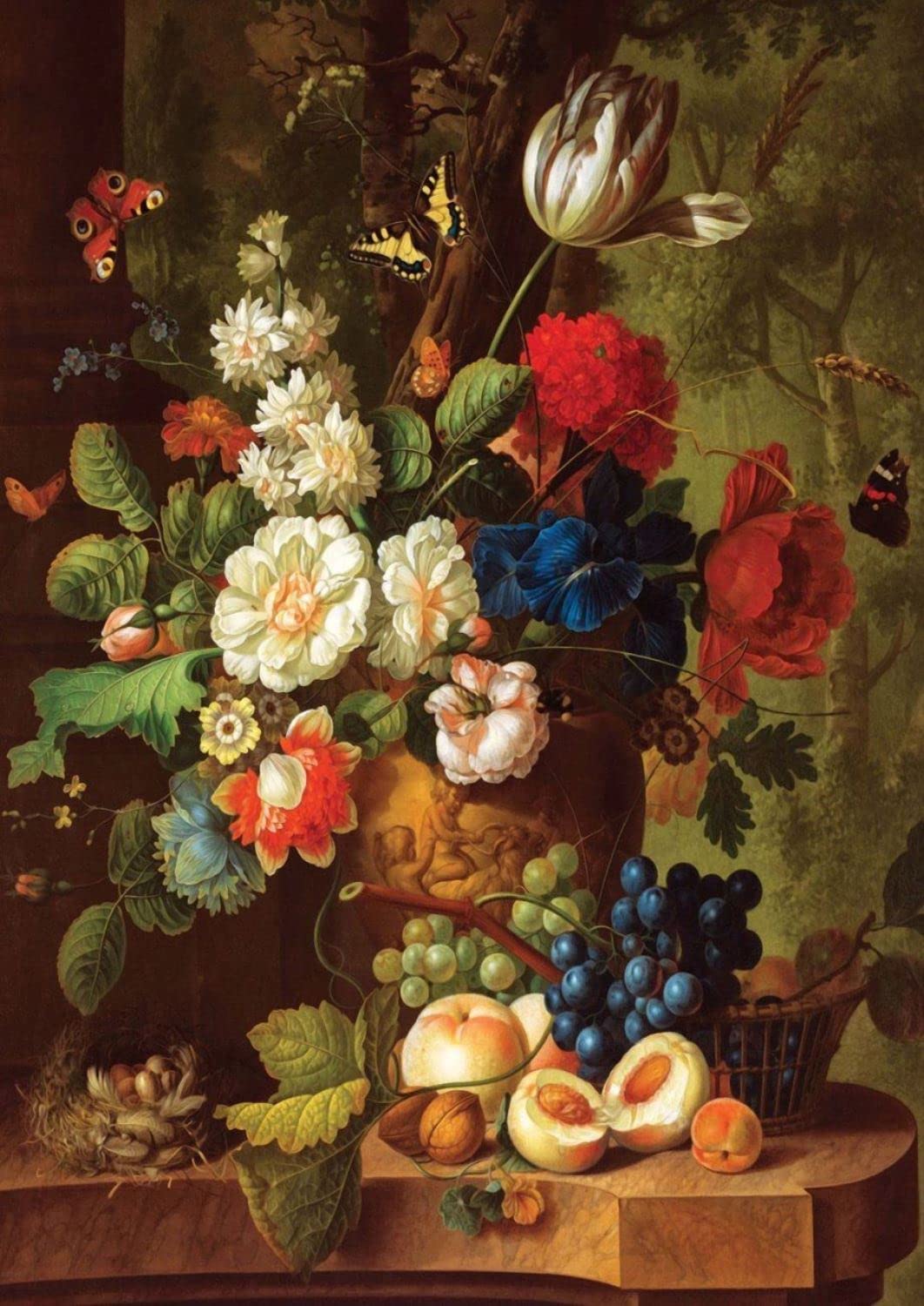 Nova Puzzle Flowers and Fruits Still Life 2000 Teile Puzzle Nova-Puzzle-46008 von Nova Puzzle