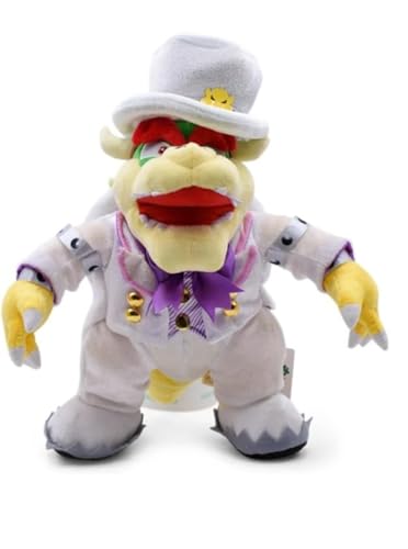 NovaCarta Bowser aus Smoking, 31 cm, weißes Kostüm mit lila Fliege, Super Mario Kollektion von NovaCarta