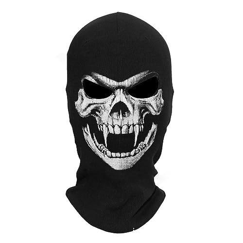Novaray Sturmmaske, Skelett Maske Totenkopf-Motiv Sturmhaube Hut Unisex Rollenspiel Kostüme Requisite für Paintball, Halloween-Partys, Karneval, Cosplays und Kostümpartys Novaray Sturmmaske, Skelett Maske Totenkopf-Motiv Sturmhaube Hut Unisex Rollenspiel Kostüme Requisite für Paintball, Halloween-Partys, Karneval, Cosplays und Kostümpartys von Novaray