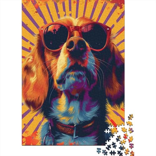 Cute Hund Puzzles 1000 Teile Schwer Puzzle Spielzeug Pädagogisches Spiel Impossible Herausforderungsspielzeug Für Erwachsene Und Kinder Ab 14 Jahren 1000pcs (75x50cm) von NoveAurora