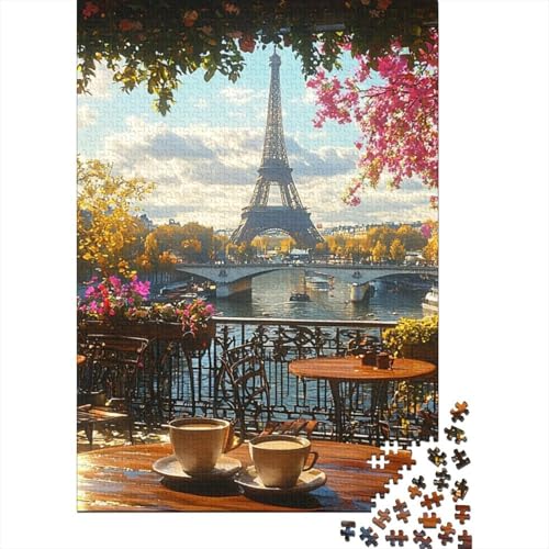 Eiffelturm Puzzles 1000 Teile Schwer Puzzle Spielzeug Lernspiel Impossible Herausforderung Spielzeug Für Erwachsene Kinder 1000pcs (75x50cm) von NoveAurora