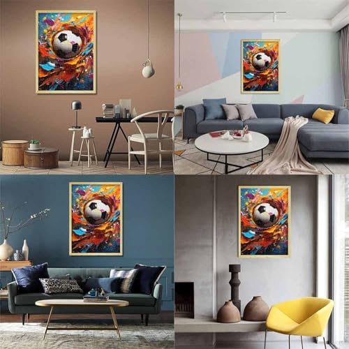High Dynamic Fußball Puzzle 1000 Teile Schwer Puzzle Spielzeug Pädagogisches Spiel Impossible Herausforderung Spielzeug Für Erwachsene Und Kinder Ab 14 Jahren 1000pcs (75x50cm) von NoveAurora