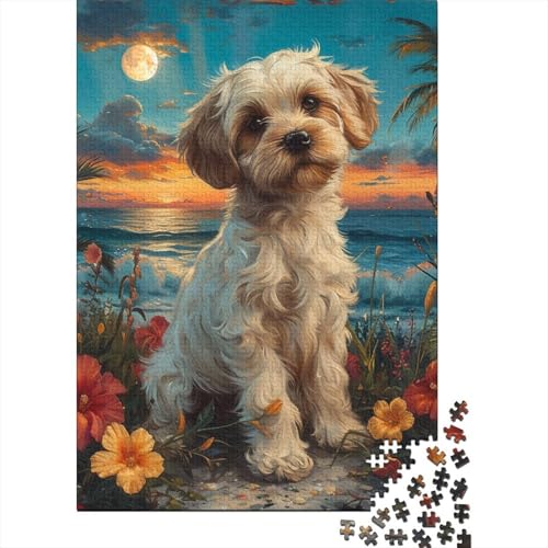 Hund Puzzle 1000-teilige Schwer Puzzle Spielzeug Pädagogisches Spiel Impossible Herausforderung Spielzeug Für Erwachsene Und Kinder in Bewährter 1000pcs (75x50cm) von NoveAurora