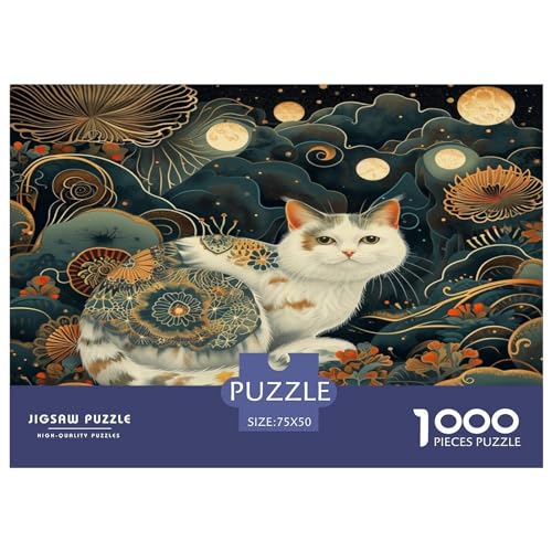 Kätzchen(9) 1000 Stück Puzzles Für Erwachsene Teenager Stress Abbauen Familien-Puzzlespiel Mit Poster in 1000-teiliges Puzzle Kinder Lernspiel Spielzeug Geschenk Puzzel 1000pcs (75x50cm) von NoveAurora