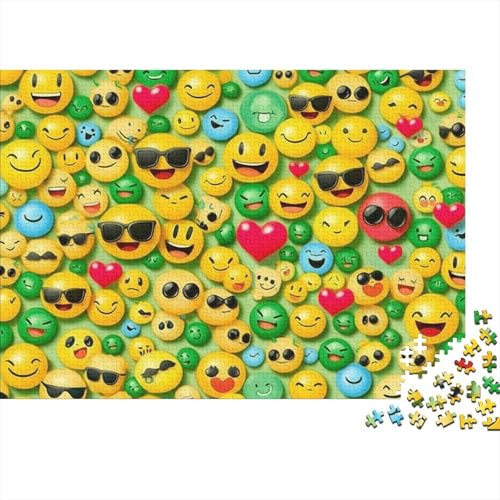 Lächelndes Gesicht Puzzle 1000 Teile Puzzle Für Erwachsene Und Kinder Ab 14 Jahren Puzzel 1000pcs (75x50cm) von NoveAurora